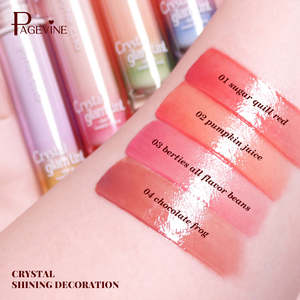 Teinte à lèvres vegan longue tenue brillante avec logo personnalisé, gloss à lèvres de haute qualité avec effet pailleté, maquillage en gel transparent - Product Image 3