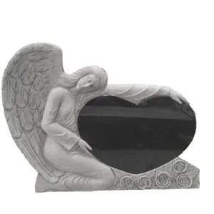Ангел, надгробный камень, черный кладбище, европейский стиль, камень
