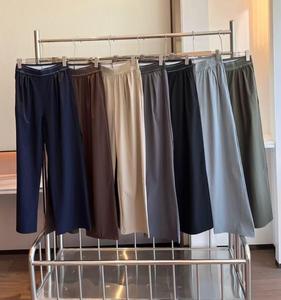 <span class=keywords><strong>Pantaloni</strong></span> Casual Vintage a Gamba Larga di Alta Qualità per <span class=keywords><strong>Donna</strong></span>, Vita Elastica, Tessuto Lavorato a <span class=keywords><strong>Maglia</strong></span>, Comodi e Leggeri - Product Image 5