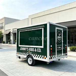 Carrito de Venta Ambulante de Alta Calidad para Pizza, Tacos, Chocolate, Dulces y Postres, Remolque de Comida Móvil en Venta - Product Image 1