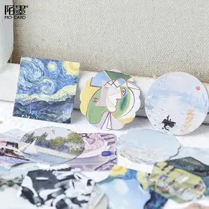46pcs/box An Art Gallery Series Boxed Stickers Mini Sticker for DIY Decoration Seal Adhesive Album Diary Child Kids Gift