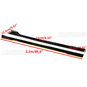 Faldones Laterales Universales de 2.2m para Coches, Extensiones de Labio Divisor para AUDI A3 A4 A5 A6 A7 A8 Q3 Q5 Q7 RS5 RS6 RS7 S3 S4 TT - Product Image 6