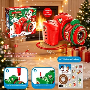 Kids Festival Projection Camera <b>Toy</b> With Diy Stickers Lanyard Christmas Halloween Pattern Projector For <b>Party</b> Favor Gift - Product Image 6