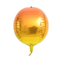 Offre Spéciale Ballons métalliques 4D ballon rond hélium Mylar 22 et 32 pouces or argent Rose or Ballons sphériques