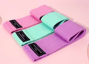 <span class=keywords><strong>Bande</strong></span> de Résistance Tricotée pour Hanches, Antidérapante, Élastique, pour <span class=keywords><strong>Musculation</strong></span>, Fitness, Fessiers, Entraînement Squat, Élargie et Épaissie - Product Image 2