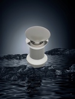 Baño de plástico BIG Plug pop up Click Clack con desagüe de desbordamiento G 1'1/4 desagüe de agua del lavabo con cubierta de acero inoxidable