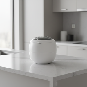 อุปกรณ์ทำความสะอาดรีเทนเนอร์แบบอัลตราโซนิก ความจุขนาดใหญ่ 210 มล. บรรจุในกล่อง พร้อมหลอดไฟยูวี 6 ดวง วัสดุเกรดอาหารสำหรับการดูแลฟันปลอม - Product Image 1