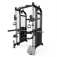 Machine de musculation multifonctionnelle Smith pour squats et crossover, équipement de fitness professionnel à structure en acier pour salle de sport