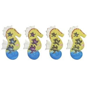 Vendita all'ingrosso SAN Andres isola turistica Souvenir stile marino frigo decorazione LOGO personalizzato dipinto a mano 3D resina magnete frigo - Product Image 4