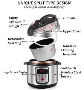 Cuisinière électrique multifonction à bas prix, cuisinière intelligente instantanée, cuiseur à riz numérique, cuiseur intelligent en acier inoxydable - Product Image 2