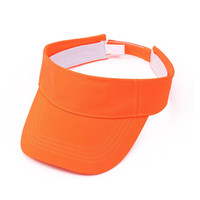 Topi Visor Hitam PVC Adjustable dengan Penutup Wajah Terry, Unisex, untuk Festival Musim Panas, Liburan, dan Aktivitas Luar Ruangan