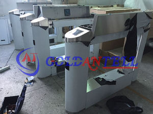 Acero inoxidable entra torniquete bidireccional oscilación mecánica puerta automática al aire libre torniquete RFID tarjeta de control de acceso - Product Image 3