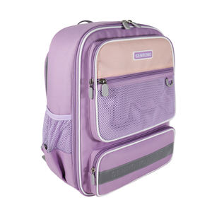 Mochila con logotipo personalizado de tres colores para niños, animada y bonita con tela Oxford y patrón de letras - Product Image 2