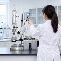 Évaporateur rotatif BIOSTELLAR RE-201D 1L, contrôle électronique de la vitesse, équipement d'évaporation sous vide de laboratoire