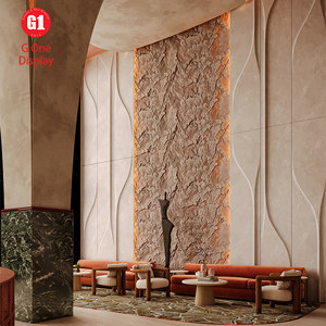 Ideas Elegantes para la Decoración del Vestíbulo de un Hotel, Sofás Modernos, Mostradores de Recepción Refinados, Barra de Bar Elegante - Product Image 5