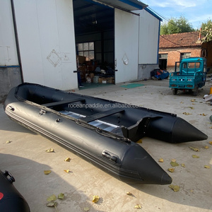 Bote Inflable Deportivo de Aluminio Rígido con Piso de PVC, de 5m, 5.5m, 6m, 6.5m, 7m, en Color Negro, a <span class=keywords><strong>Precio</strong></span> Económico - Product Image 4