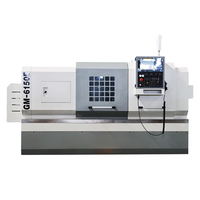 Torno CNC Horizontal de Cama Plana CK6150, de Servicio Mediano, con Sistema de Control GSK, Multifuncional, 6 Estaciones de Herramientas