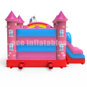 Comercial nuevo diseño <span class=keywords><strong>casa</strong></span> inflable con tobogán unicornio combo inflable para los niños - Product Image 6