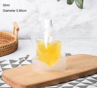 Nouvelle conception – Sachet souple en plastique de 30 ml et 50 ml avec bec verseur pour emballage de café liquide