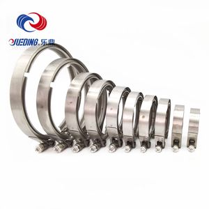 Penjepit pipa knalpot, pelepasan cepat 2.5 "3" dengan penjepit baut T flensa pria dan wanita, pita baja tahan karat & baut - Product Image 5