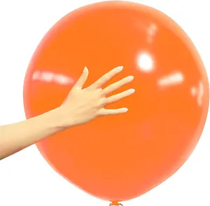 Décoration de fête JYAO Ballons orange de 18 pouces Ballon macaron standard à scénarios multiples