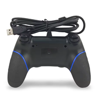 Manette de jeu filaire USB pour PS4, contrôleur de jeu PC avec détection de mouvement et vibration