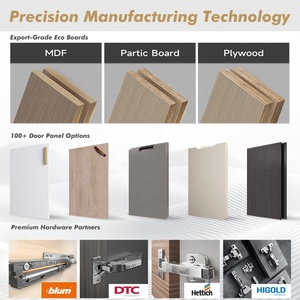 Armario Modular de Diseño Moderno con Puertas Corredizas de Espejo, Armario Personalizado de MDF - Product Image 3