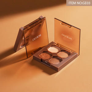 พาเลทอายแชโดว์ GIGI Rose แบรนด์ส่วนตัว คุณภาพสูง ติดทนนาน กันน้ำ 4 สี แมทท์ กลิตเต<span class=keywords><strong>อร</strong></span>์ เครื่องสำอางที่ดีที่สุด ขายส่ง - Product Image 2