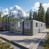 Maison mobile modulaire de luxe moderne prête à vivre, 2 chambres, 20 pieds x 40 pieds, conteneur extensible, fabrication chinoise
