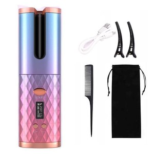 <span class=keywords><strong>Machine</strong></span> <span class=keywords><strong>à</strong></span> Boucler les Cheveux Automatique sans Fil, Écran LCD, Mini Charge USB, pour Cheveux Ondulés - Product Image 5