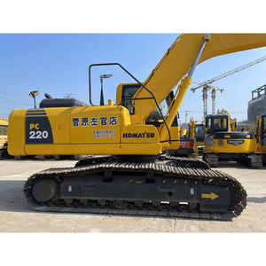 Excavadora de cadenas PC220, amarilla, hidráulica, de servicio pesado, con cucharón de 1.1m, 132.8 HP, alta eficiencia operativa - Product Image 3