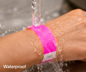 Pulseras de Papel Coloridas con Números Impresos, de Un Solo Uso, Casuales - Product Image 3