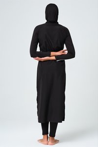 Motivo forza piena copertura sportiva con cerniera con coulisse Slim Fit modesto costume da bagno Burkini <span class=keywords><strong>abbigliamento</strong></span> islamico donna <span class=keywords><strong>abbigliamento</strong></span> modesto - Product Image 6