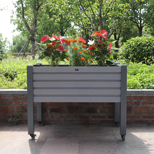 Fioriera Mobile in Lega di Alluminio con Ruote per <span class=keywords><strong>Balcone</strong></span>, Patio, Giardino e Decorazione Paesaggistica - Product Image 4