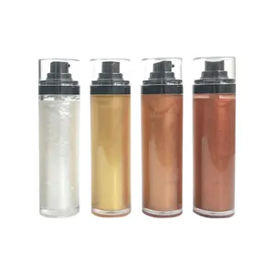 Private Label Make-Up Veganistische Body Glitter Markeerstift Crème Iluminador Vloeibare Bronzer Body Glitter Glow Oil Body Shimmer