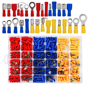 Set di 720 Terminali a Crimpare a Freddo Assortiti in Scatola, Connettori Elettrici a Forcella, Anello, a Spina e a Forcella Larga per Cavi - Product Image 2