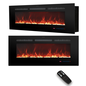 Luxstar-chimenea eléctrica <span class=keywords><strong>3D</strong></span> de 36 pulgadas, luz LED empotrada y montada en la pared, <span class=keywords><strong>con</strong></span> efecto de <span class=keywords><strong>llama</strong></span> Real - Product Image 1