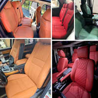 Ensemble complet d'accessoires sur mesure pour Land Rover Range Rover, housses de sièges de voiture 5 places en similicuir perforé, luxe toutes saisons, garantie 1 an