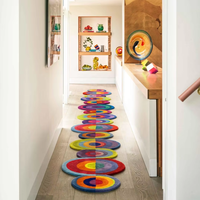 Custom Handmade Wool Runner Rug | Eco Friendly High Pile Stain Resistant Colorful Modern Durable Carpet for Kitchen Living