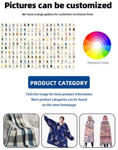 Sudadera con Capucha Cálida y Grande para Invierno, para Adultos y Niños, Unisex, con Logotipo Personalizado, Tipo Manta, Venta al Por Mayor - Product Image 5