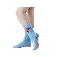 Chaussettes de yoga et de Pilates personnalisées en tricot 3D, couleur unie, antidérapantes, en Spandex doux, décontractées, ouvertes, pour usage quotidien en hiver