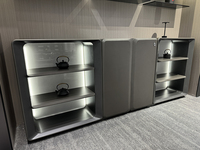 Nouveau mobilier de bureau moderne et luxueux rangement de fichiers bibliothèque de table du PDG et du patron vitrine de placard murale vitrine de lumière LED armoire de remplissage