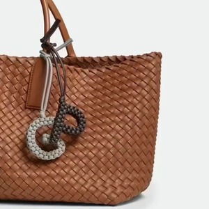 2026 Cross-border Exclusive Supply Premium Leather Custom Handwoven and Key Charm - Product Image 2