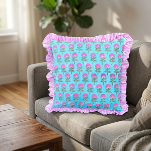 Custom logo 100% Cotton Fabric Couch <b>Cushion</b> Cover Floral <b>Cushion</b> Cover Custom Pillow Cotton Raffle <b>Cushion</b> Covers - Product Image 2