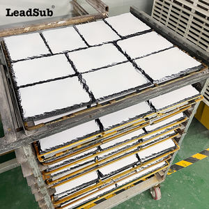 Fábrica Rectángulo 15*20cm Sublimación Foto Pizarra Marco Placa Sublimación brillante Roca Piedra Pizarra Espacios en blanco EE. UU. Almacén Placa - Product Image 1