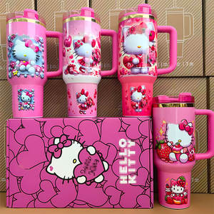 Tasses isothermes personnalisées avec logo gravé, motif chat Marie mignon, pour voiture, maison et voyage, double paroi, avec boîte cadeau – Vente en gros - Product Image 4