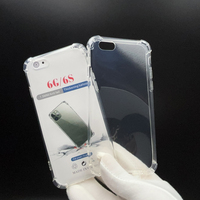 Vente en gros de haute qualité pour iPhone 6G/6S étuis de téléphone portable antichoc couverture en TPU souple transparente