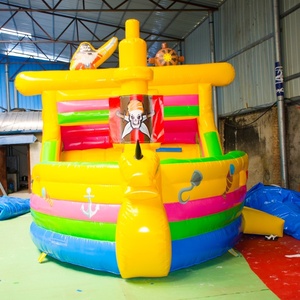 Château gonflable pirate écologique Douerfei avec toboggan - Taille personnalisable, matériau PVC, capacité 500 kg, logo personnalisé - Product Image 3