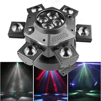 AOPU 6 Bee-Eyes Beam Moving Head DJ Dance Floor Laser Light With Strobe for Disco Stage Club Lighting