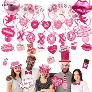 Valentinstag Foto-Requisiten-Set Valentinstag-Requisiten für Fotografie Selfie-Zubehör für Hochzeit Abschlussball Fotobox SD2081 - Product Image 4